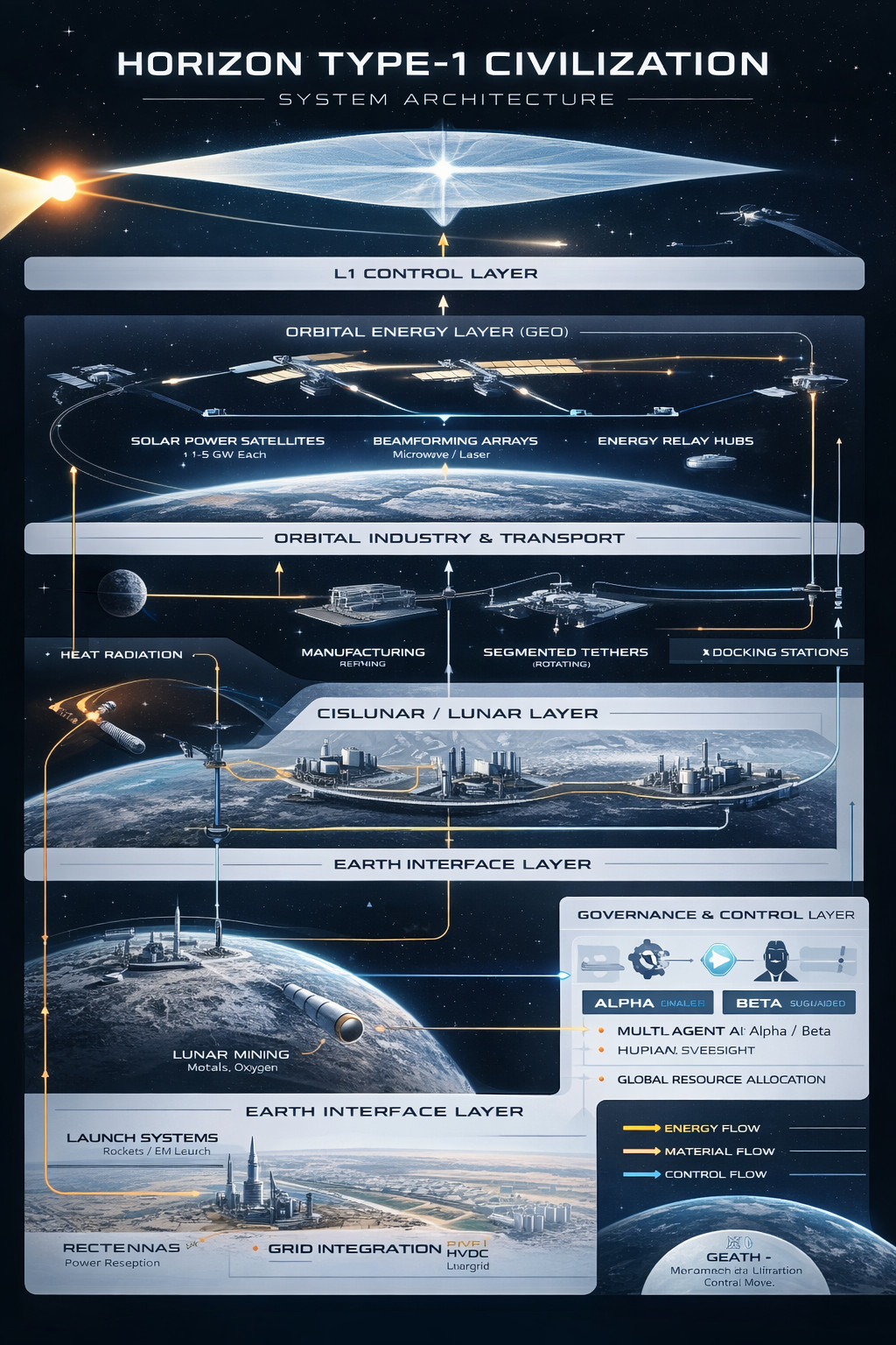 Hyperloop multi-level transport concept