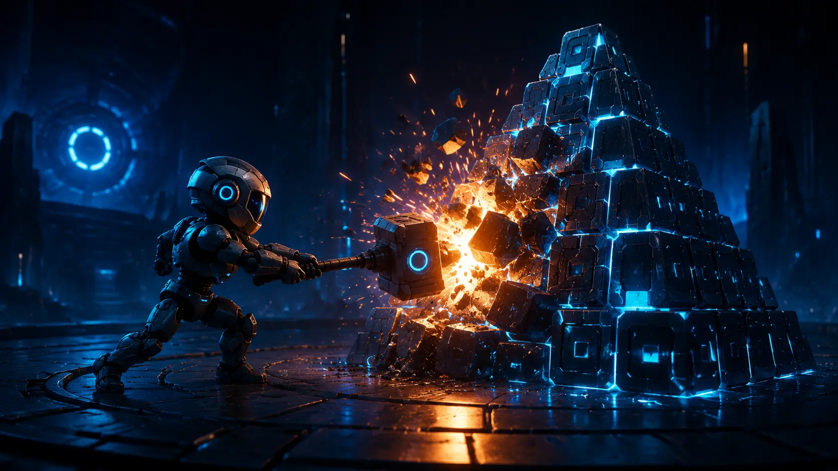Aperçu du jeu Robot vs Pyramide