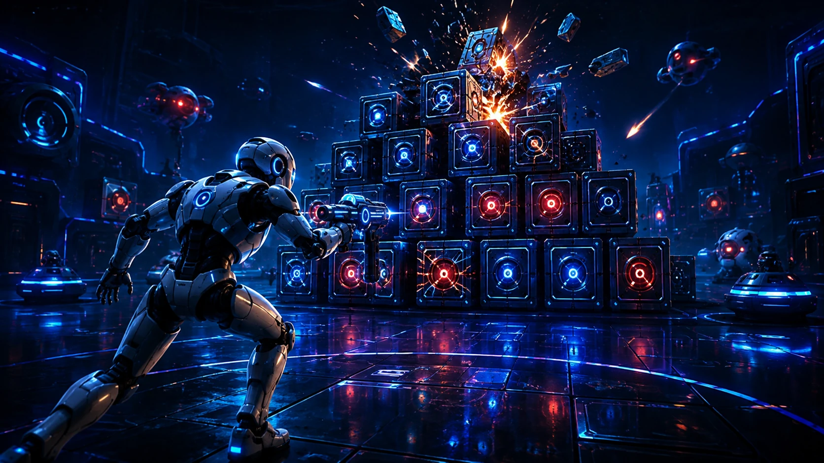 Aperçu du jeu Robot vs Pyramide
